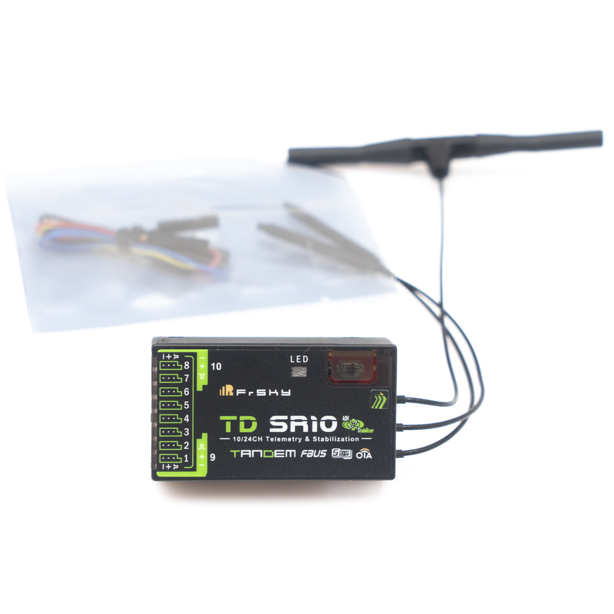 Antenna 2.4Ghz - FrSky TD SR10 ตัวรับสัญญาณแบบดูอัลแบนด์ รองรับ 2.4GHz
