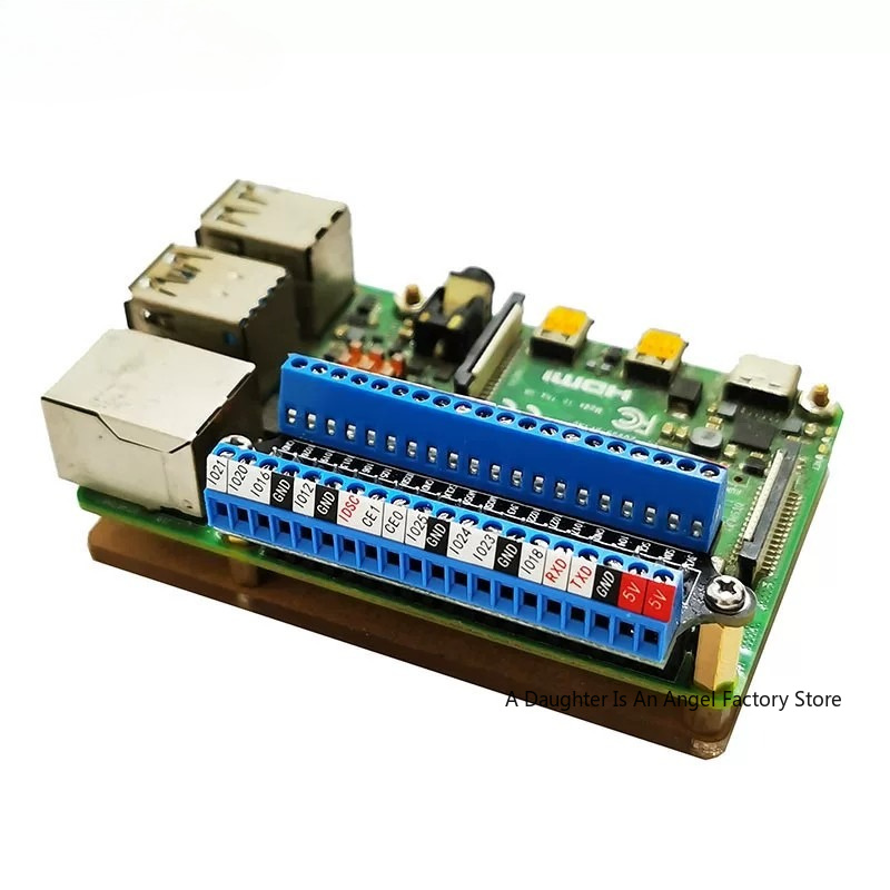 Screw Terminal Block - สำหรับบอร์ดขยายขั้วต่อสกรู GPIO, บอร์ดโมดูลแยกสัญญาณแบบขั้วต่อสกรูสำหรับ 4B/3B+