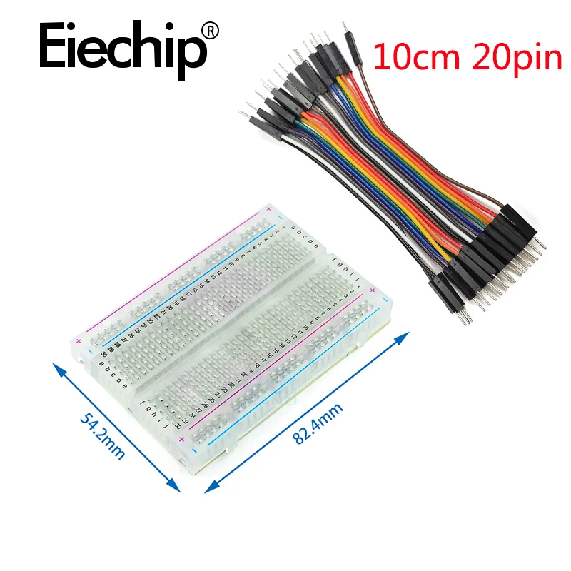 Breadboard 400 Point - 400จุด Solderless PCB Breadboard Mini Test
