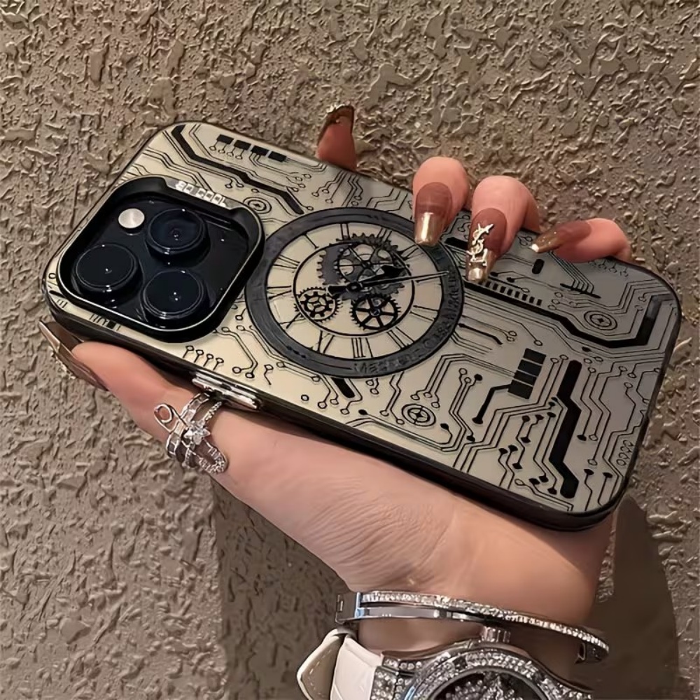 Proto Board - เคสโทรศัพท์ลายวงจรลมกลไก IMD สำหรับ iPhone 17 16