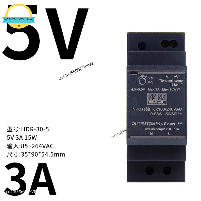 Dc Dc Converter - ขายดีมาก สินค้าใหม่ของแท้ Mean Well HDR-30-24 ตัวแปลงไฟ