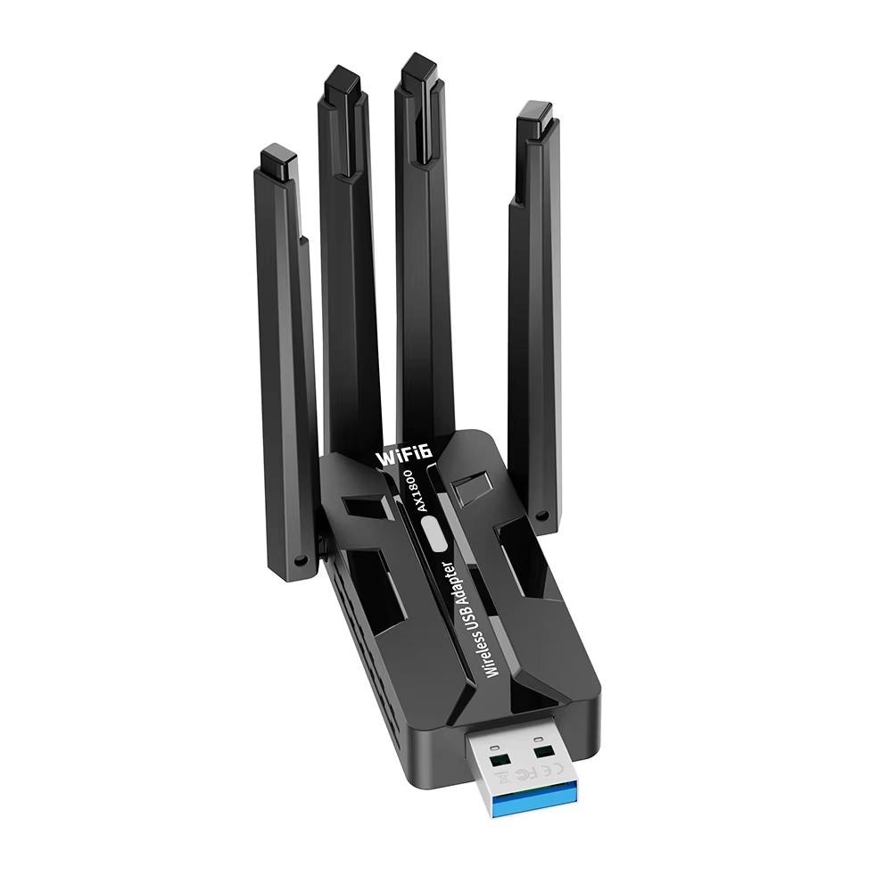 Antenna 2.4Ghz - อะแดปเตอร์ USB WiFi 6 1800Mbps ดูอัลแบนด์