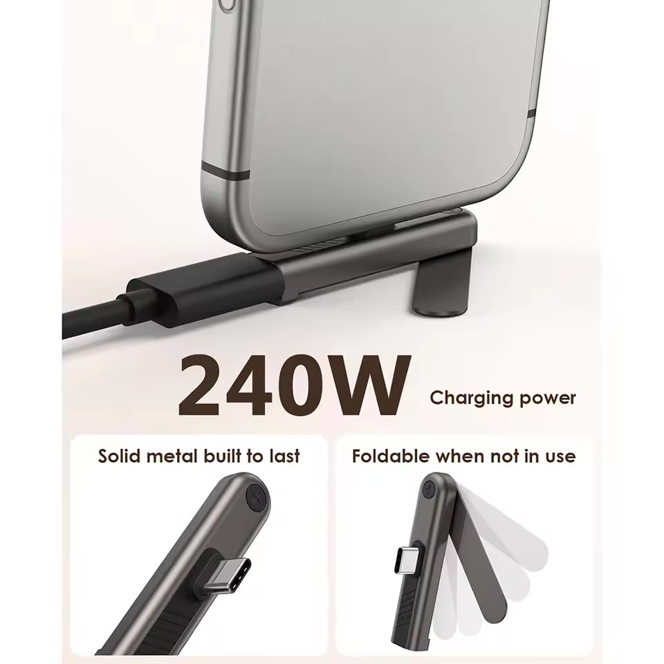2/1 ชิ้น อะแดปเตอร์พับได้แบบพก - Usb C Cable บทวิจารณ์และราคา