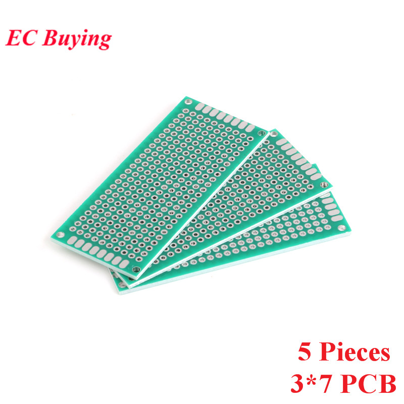 5 ชิ้น 3x7 เซนติเมตรคู่ด้านข้า - Pcb Prototyping Board บทวิจารณ์และราคา