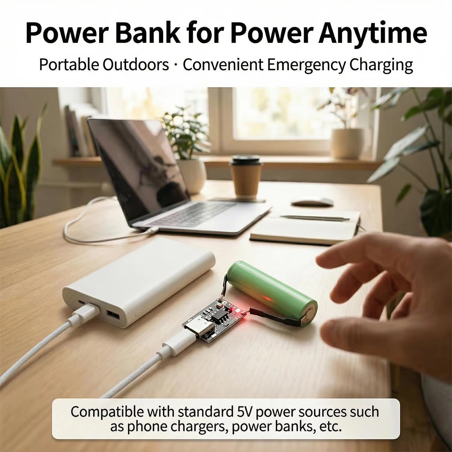 บอร์ดชาร์จ Type-C พร้อมวงจรป้อ - Li Ion Charger Module บทวิจารณ์และราคา