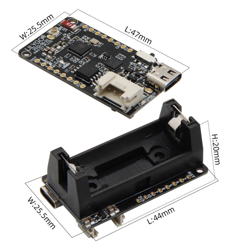 LILYGO® TTGO T-OI Plus ESP32-C - Esp32 Battery Holder Lipo บทวิจารณ์และราคา