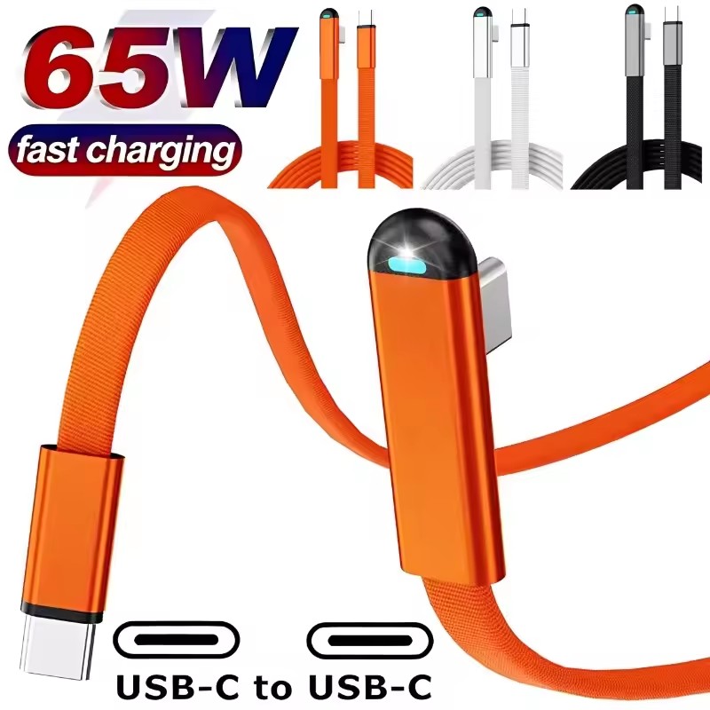สายชาร์จแบบถัก 65W USB C เป็น  - Usb C Cable บทวิจารณ์และราคา