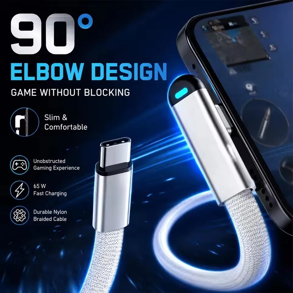 สายชาร์จแบบถัก 65W USB C เป็น  - Usb C Cable บทวิจารณ์และราคา