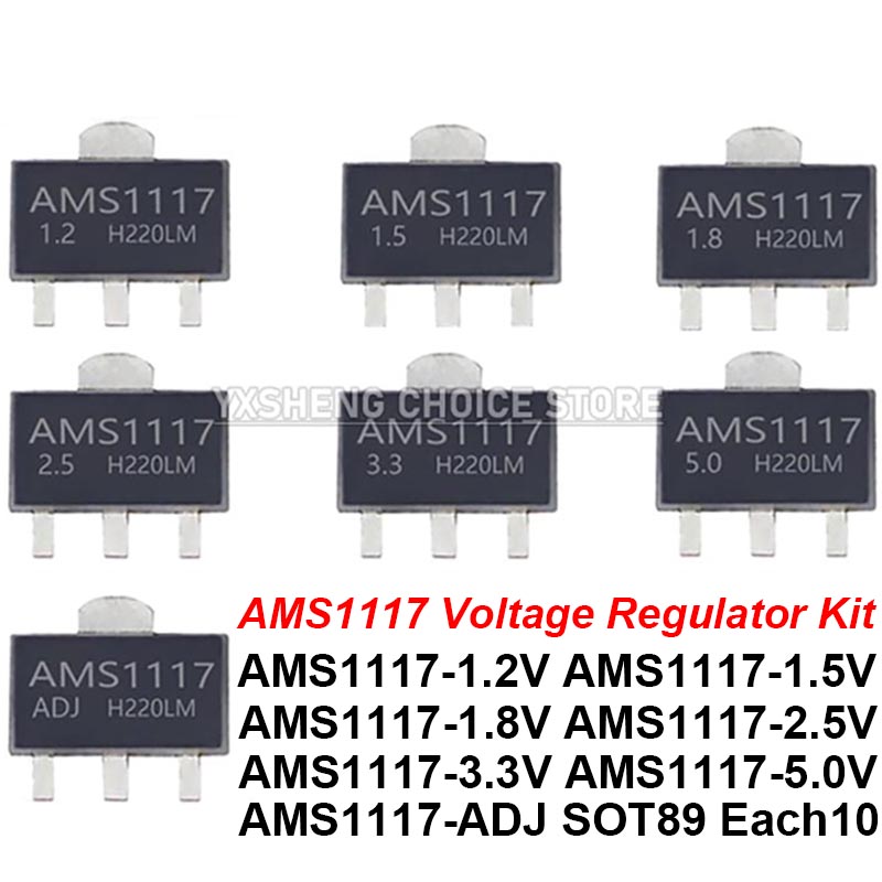 70PCS = 7 ชนิด * 10PCS AMS1117 - Ams1117 Module บทวิจารณ์และราคา