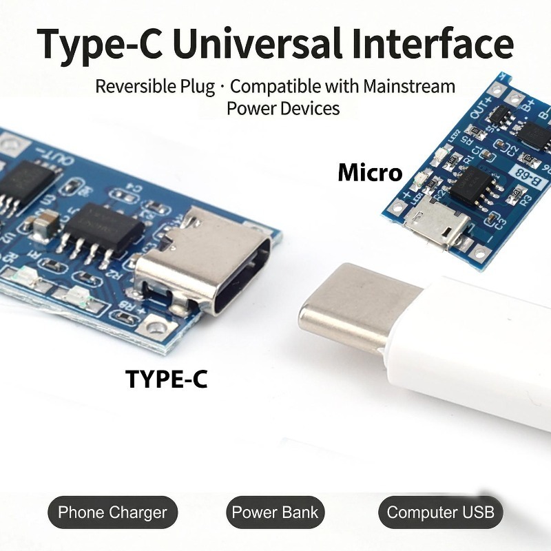 5V 3A ไมโคร/Type-c/มินิ 18650  - Li Ion Charger Module บทวิจารณ์และราคา