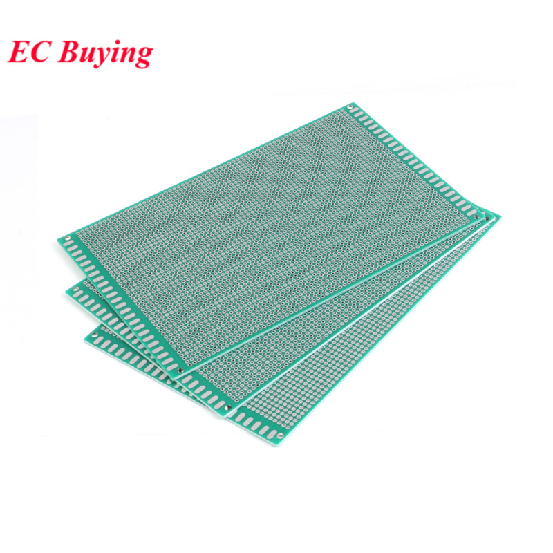 12x18 ซม.คู่ด้านข้างต้นแบบ Uni - Pcb Prototyping Board บทวิจารณ์และราคา