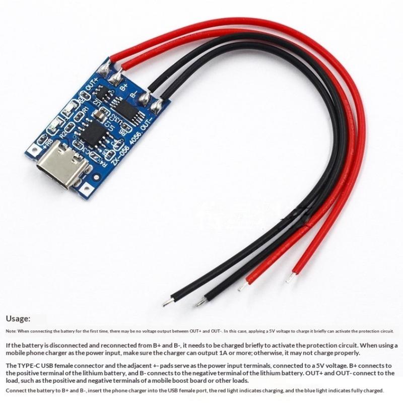 2 ชิ้น แผงวงจรชาร์จแบตเตอรี่ลิ - Tp4056 Module บทวิจารณ์และราคา
