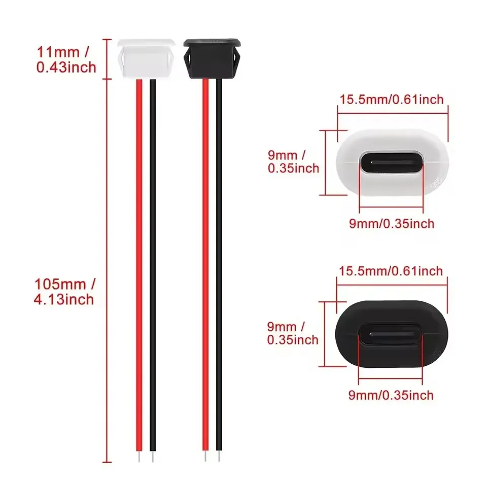 ขั้วต่อ USB-C ตัวเมีย กันน้ำ ช - Usb C Cable บทวิจารณ์และราคา