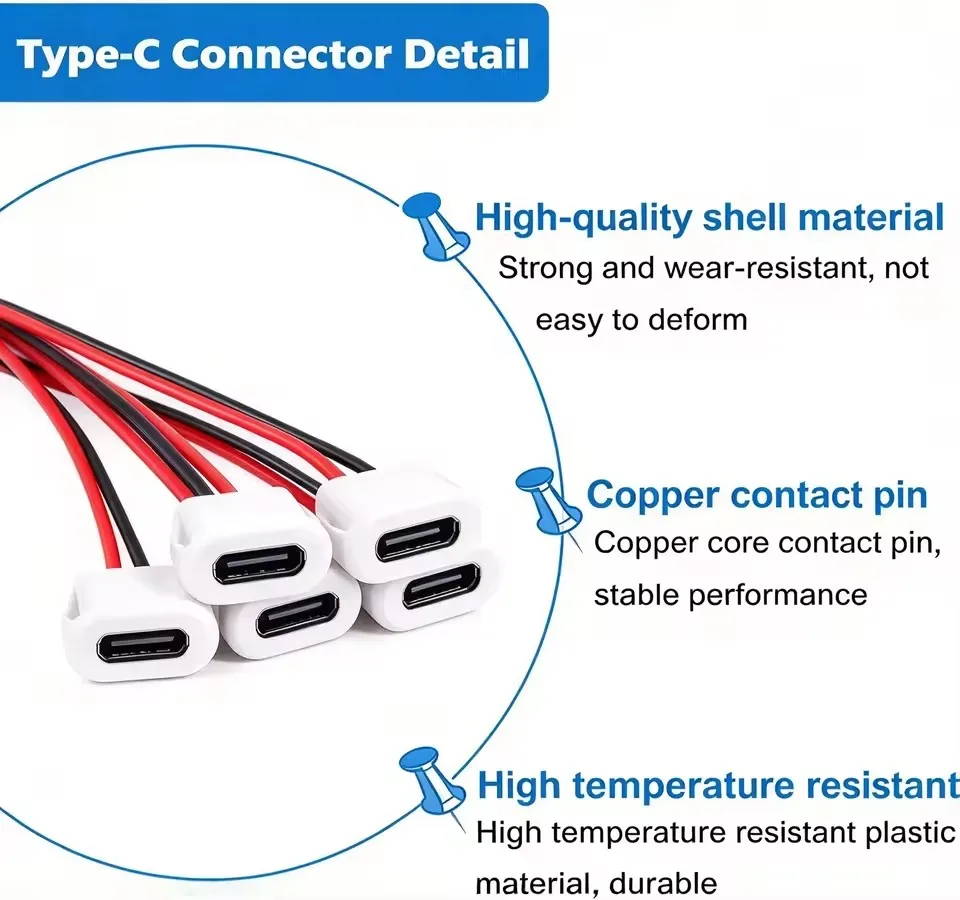 ขั้วต่อ USB-C ตัวเมีย กันน้ำ ช - Usb C Cable บทวิจารณ์และราคา