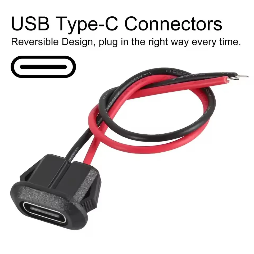 ขั้วต่อ USB-C ตัวเมีย กันน้ำ ช - Usb C Cable บทวิจารณ์และราคา