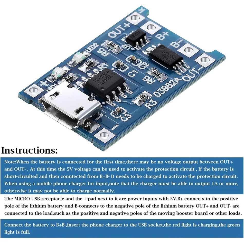 20pcs TP4056 1A 5V แบตเตอรี่ลิ - Tp4056 Module บทวิจารณ์และราคา