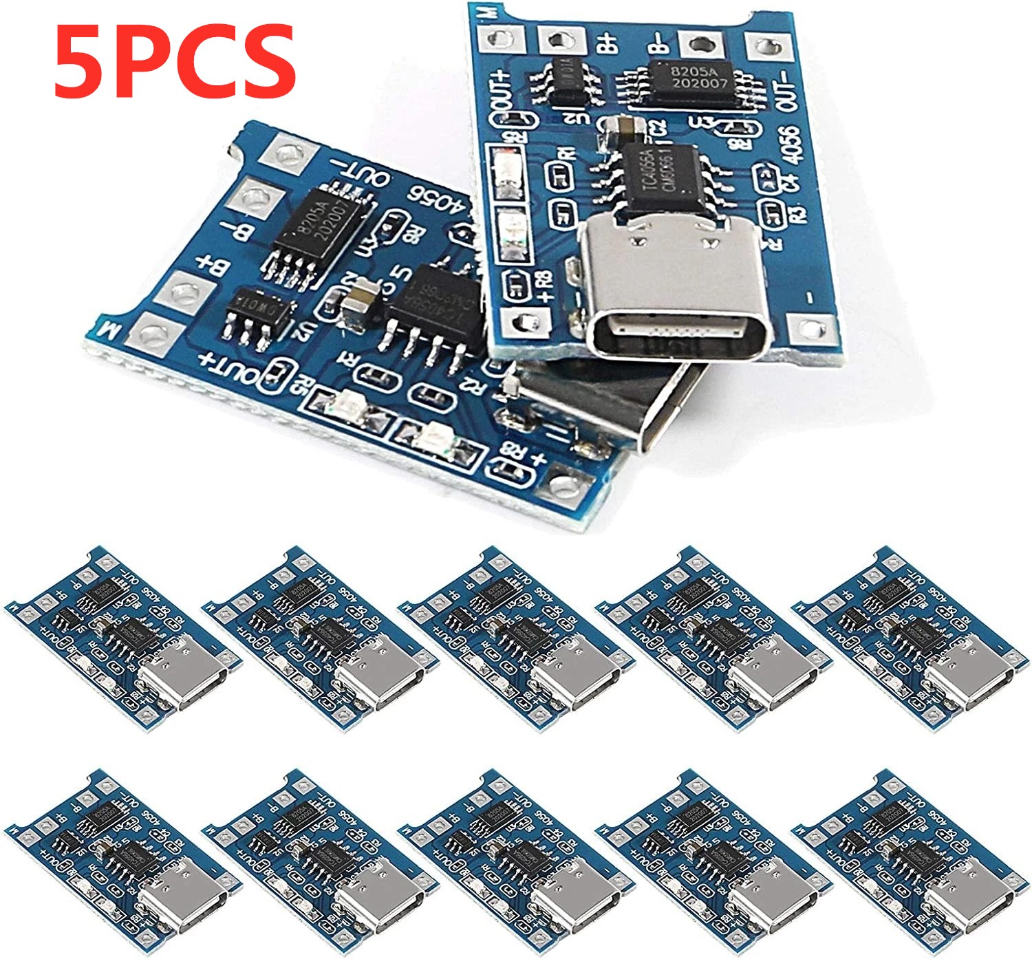 2/5PC Type-C Micro Mini 5V1A 1 - Li Ion Charger Module บทวิจารณ์และราคา