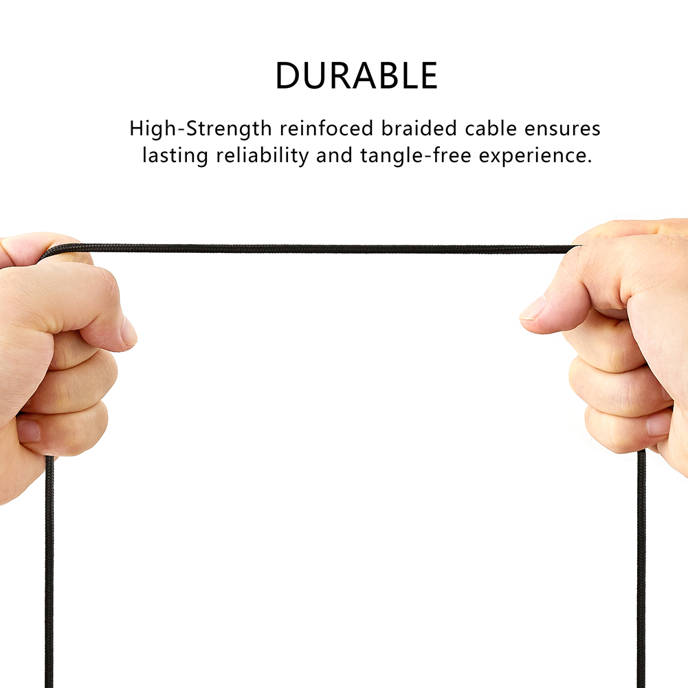 สายต่อหูฟังเกมมิ่งแบบถัก Micro - Micro Usb Cable บทวิจารณ์และราคา